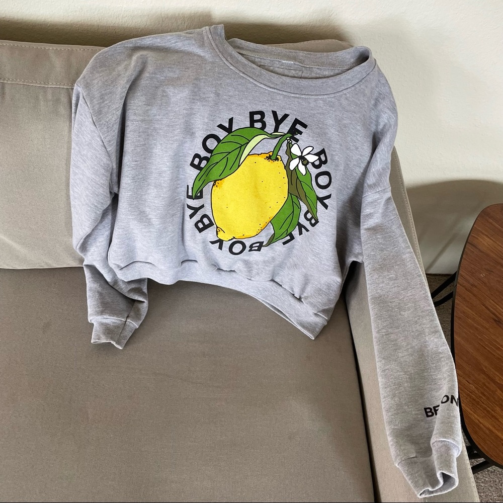 Beyonce cropped sweatshirt